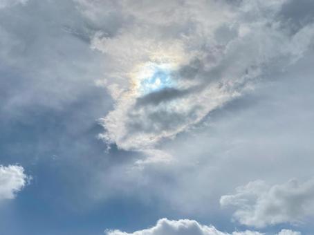 彩雲1 彩雲1 彩雲,虹,雲の写真素材