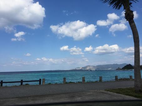 青い海青い空 青い海青い空 青空,海,青い空の写真素材