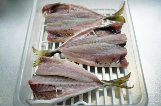 Homemade, delicious overnight dried horse mackerel, JPG
