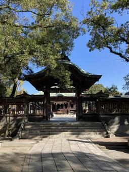 水天宮・楼門と参道 水天宮,福岡県久留米市,神社仏閣の写真素材
