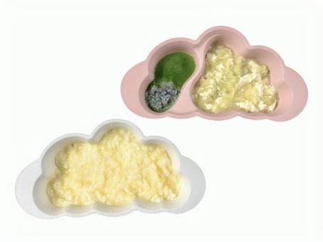 たまごがゆ 離乳食 たまごがゆ 離乳食の写真