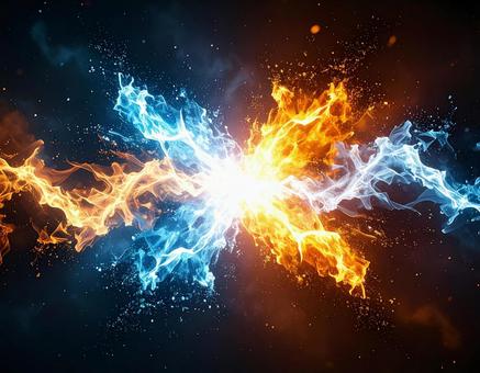 対決背景 対決背景の写真