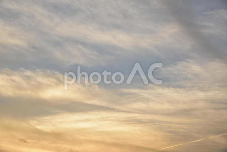 夕暮れの雲 風景,景色,空の写真素材
