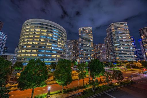 都市夜景 都市夜景,夜景,夜の写真素材