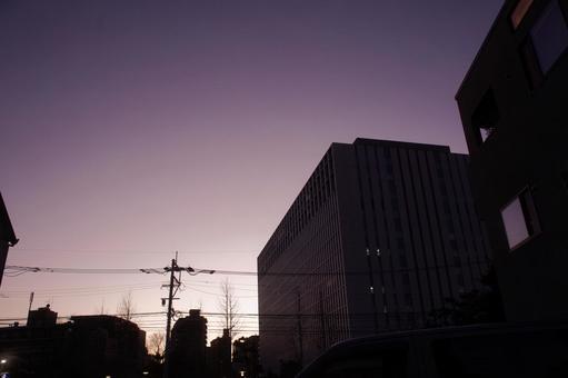 夕景 夕景 夕景,夕方,黄昏の写真素材