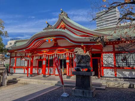 【大阪】玉造稲荷神社 玉造稲荷神社,大阪,豊臣秀頼の写真素材