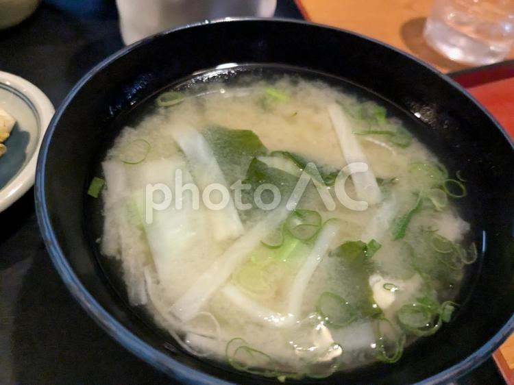 わかめと大根の味噌汁 味噌汁,みそ汁,わかめの写真素材