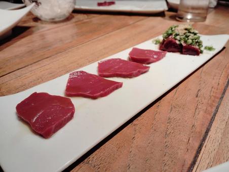 馬肉のハツとレバー 馬肉のハツとレバーの写真