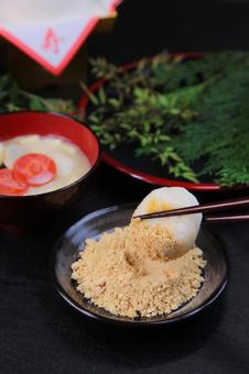 きなこ雑煮 きなこ雑煮 きなこ雑煮,きな粉,雑煮の写真素材