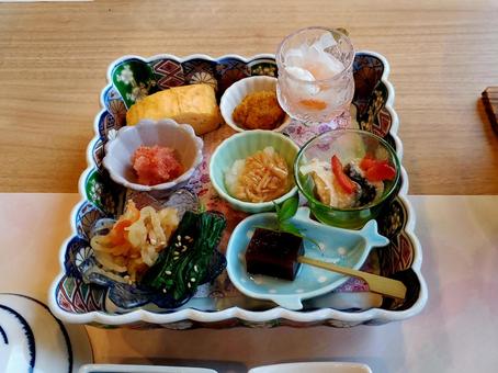 沖縄の朝食 沖縄の朝食の写真