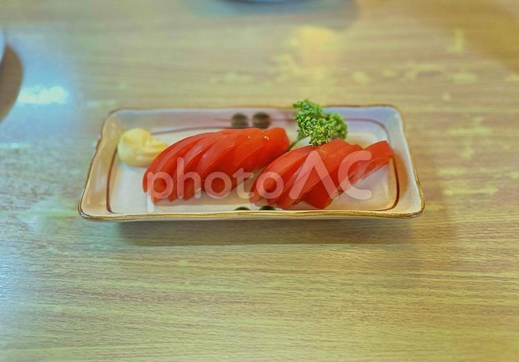 トマトスライス　マヨネーズ 居酒屋,アテ,お酒のあての写真素材