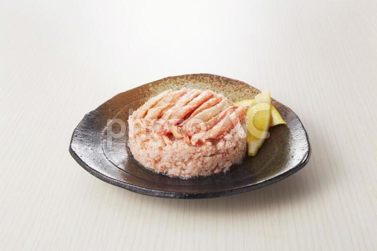 ズワイガニ　ほぐし身　盛り付け ズワイガニ,ほぐし身,盛り付けの写真素材