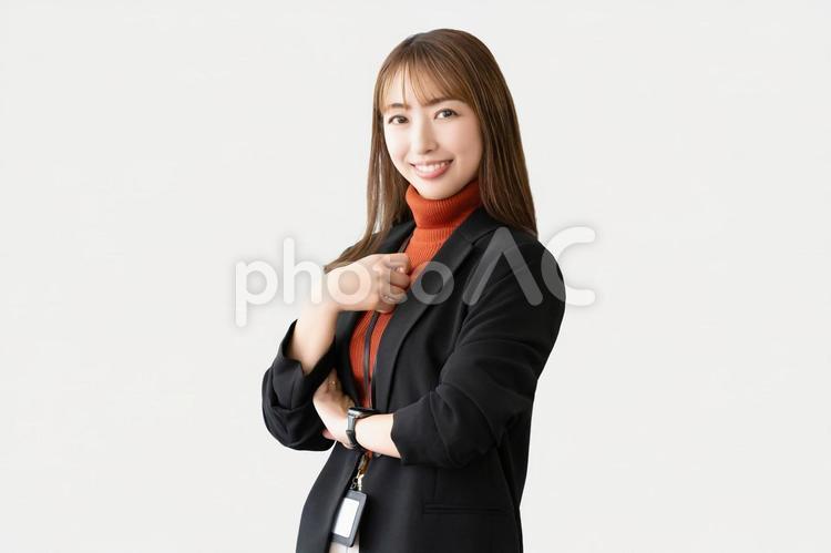 笑顔の女性・ビジネスウーマン 女性,笑顔,ビジネスの写真素材