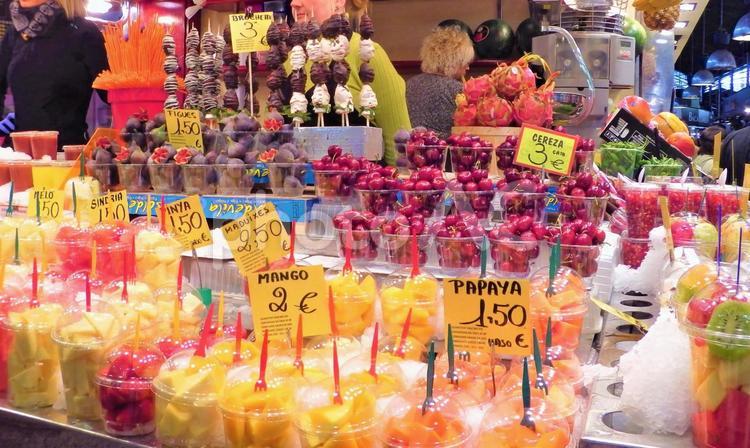 スペイン　食文化　フルーツジュース fruit,juice,orangeの写真素材