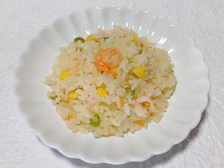 海老ピラフ 海老,ピラフ,洋食の写真素材