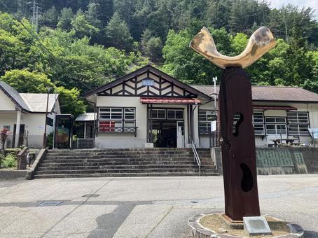 わたらせ渓谷鉄道の通洞駅の駅舎 わたらせ渓谷鉄道,通洞駅,駅舎の写真素材