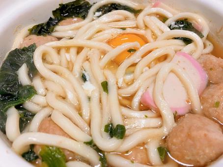 玉子入りうどん うどん,あたたかい,手料理の写真素材
