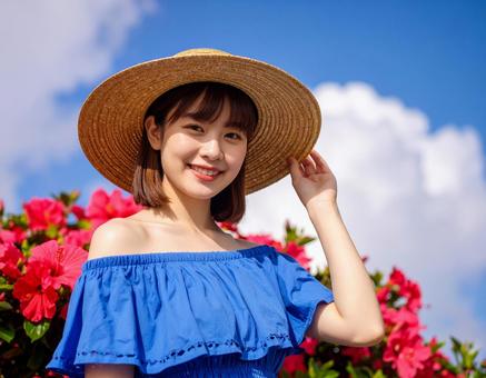 ハイビスカスと、真夏の彼女 ハイビスカスと、真夏の彼女の写真
