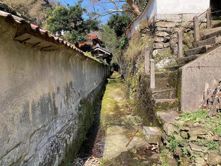 石見銀山街道 石見銀山街道,銀山街道,街道の写真素材