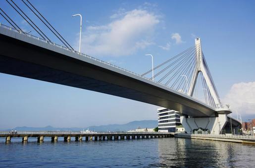 青森ベイブリッジ 青森ベイブリッジ 青森市,橋,ベイブリッジの写真素材