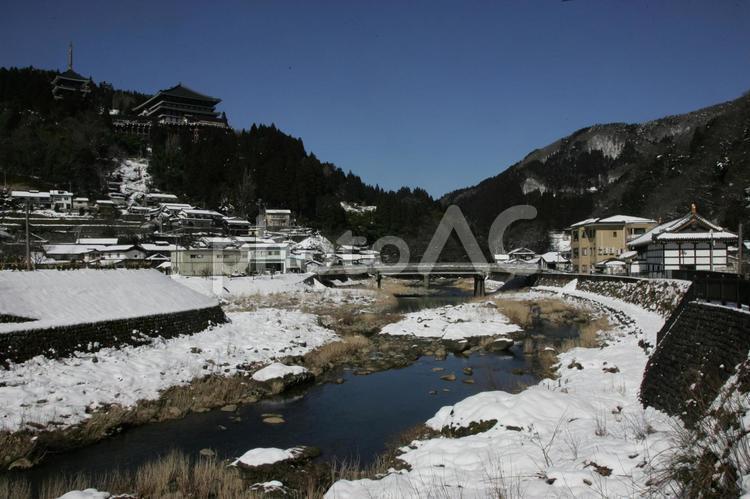 但馬大佛・川会山長楽寺 兵庫県,香美町,寺の写真素材