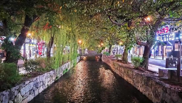 京都 川 京都,川,高瀬川の写真素材