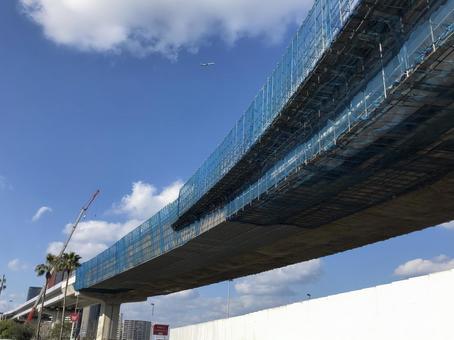 未来の都市高速道路 都市高速道路,高速道路,道路建築の写真素材