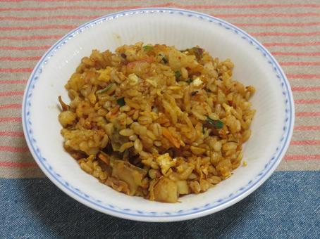 キムチチャーハン キムチチャーハン,焼飯,美味しいの写真素材