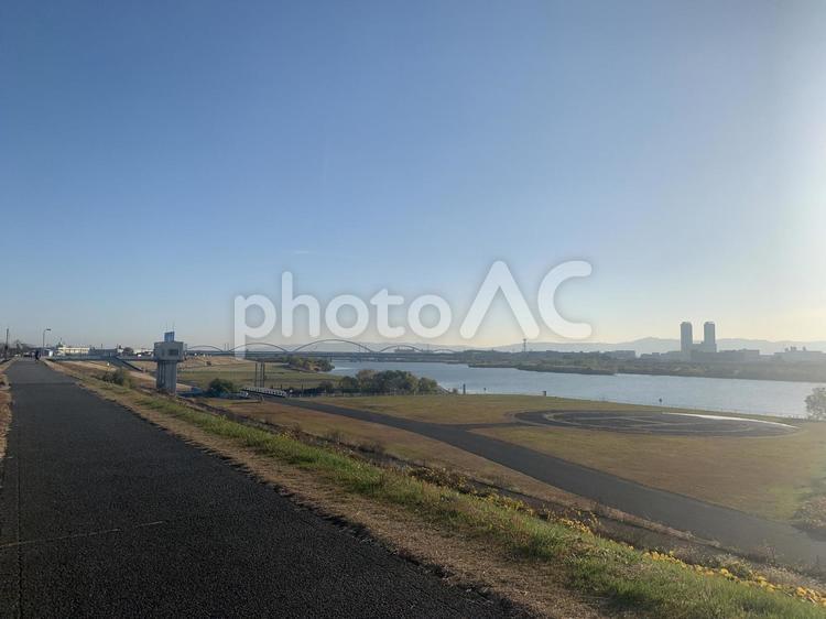 河川敷の風景 水域,何人もありません,旅の写真素材