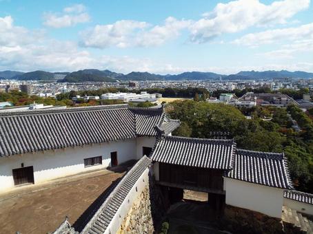 【風景写真】姫路城天守閣からの眺め 【風景写真】姫路城天守閣からの眺めの写真