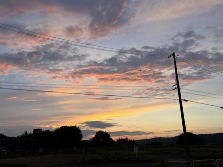 夕暮れの空 夕暮れの空の写真