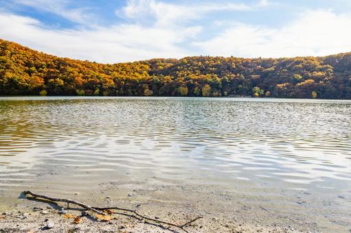 潟沼の秋⑵ 秋,紅葉,黄葉の写真素材