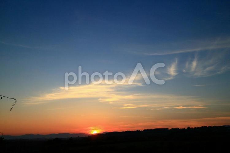 夕暮れ 日暮れ,太陽,暁の写真素材