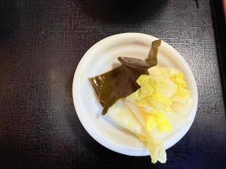 白菜のお通し お通し,セット,食事の写真素材