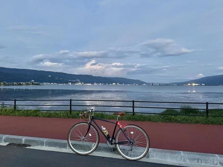 サイクリング サイクリング サイクリング,自転車,散歩の写真素材