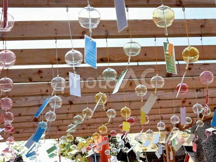 【風景写真】風鈴 風鈴,夏,涼しいの写真素材