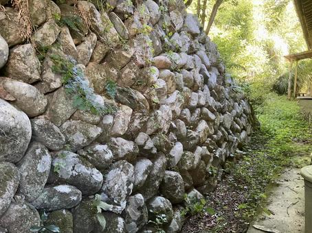 山里の石垣 山里,田舎,石垣の写真素材