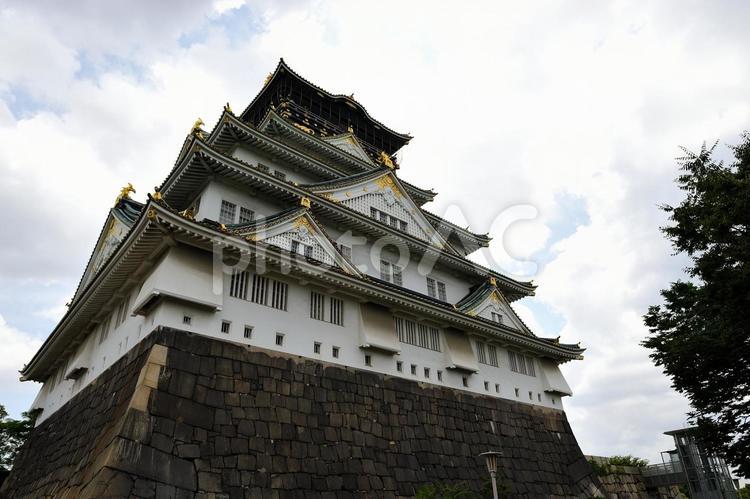 大阪城天守閣 世界遺産,城,外観の写真素材