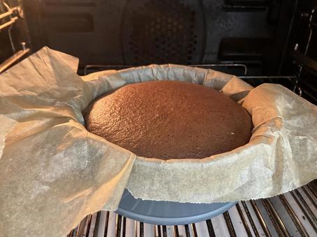 ふわふわケーキ ケーキ,手作り,オーブンの写真素材