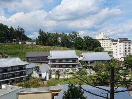 草津温泉 西の河原エリアの街並み 草津温泉 西の河原エリアの街並み 草津温泉,西の河原,温泉街の写真素材