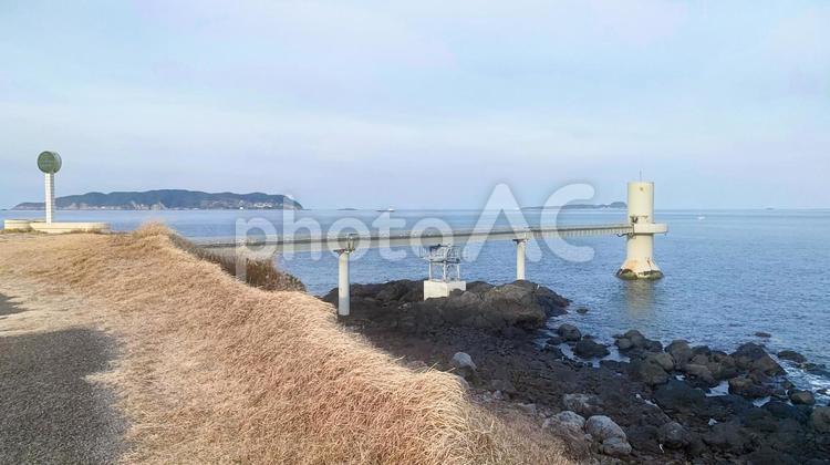 波戸岬の玄海海中展望塔 波戸岬,玄海海中展望塔,展望塔の写真素材