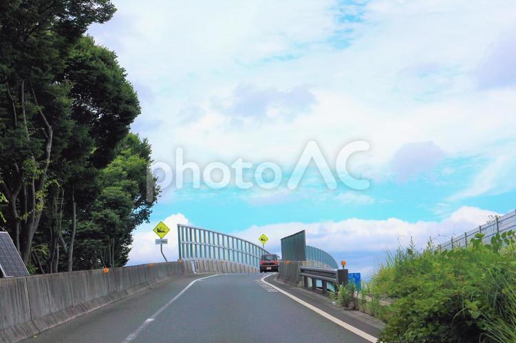 8％の上り坂道路 道路,車,軽自動車の写真素材