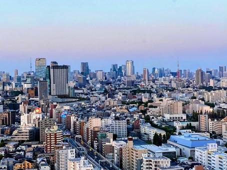 夕暮れの東京 夕暮れの東京 東京,街並み,夕日の写真素材