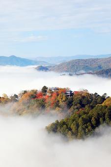 天空の城 天空の城 天空の城,天空の山城,備中松山城の写真素材