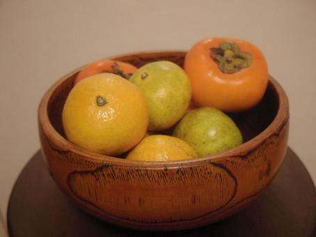 みかんと柿の写真