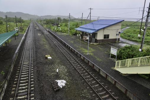 廃止された尺別駅 廃止された尺別駅の写真