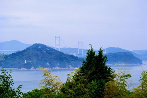 しまなみ海道 橋,しまなみ海道,しまなみ海峡の写真素材