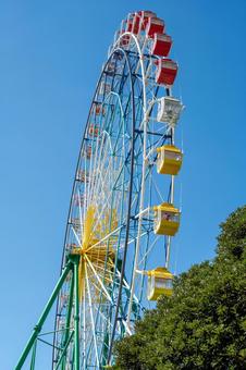 カラフルな観覧車 観覧車,遊園地,カラフルの写真素材