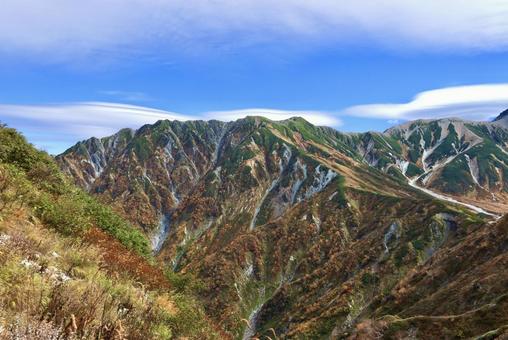 紅葉の立山連峰 紅葉の立山連峰 北アルプス,立山,室堂の写真素材
