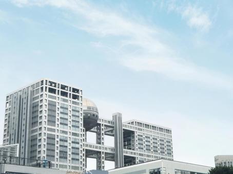 東京 お台場 風景 東京 お台場 風景 お台場,フジテレビ,ビルの写真素材